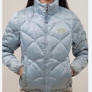 The North Face Light Blue Quilted Jacket